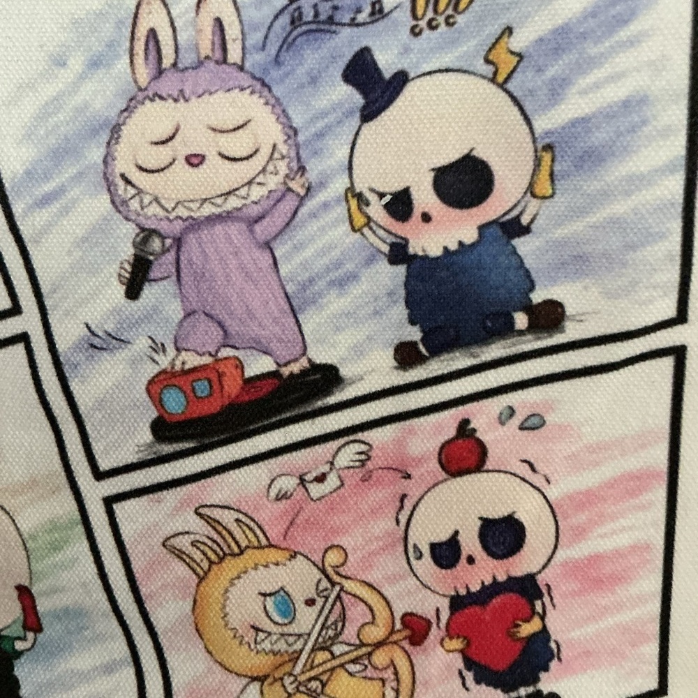 Labubu comic theme tote - Picture 2 of 6